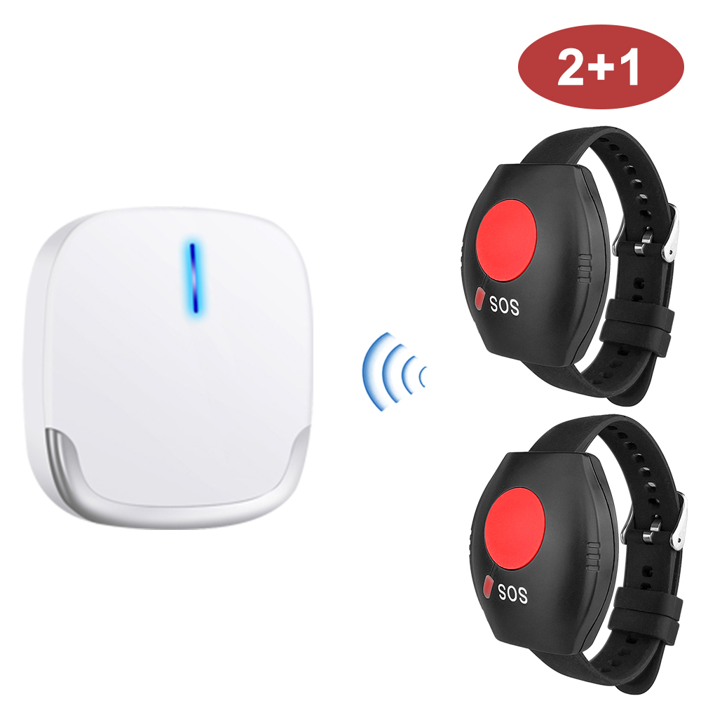 SOS wrist call button and door bell for Elderly